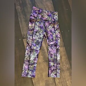 Purple and Black lululemon Leggings